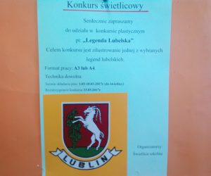 Konkurs świetlicowy pt. „Legenda Lubelska”.